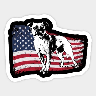 American Bulldog funny gift Shirt Sticker